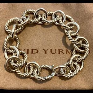 David Yurman Sterling Silver Oval Link Bracelet